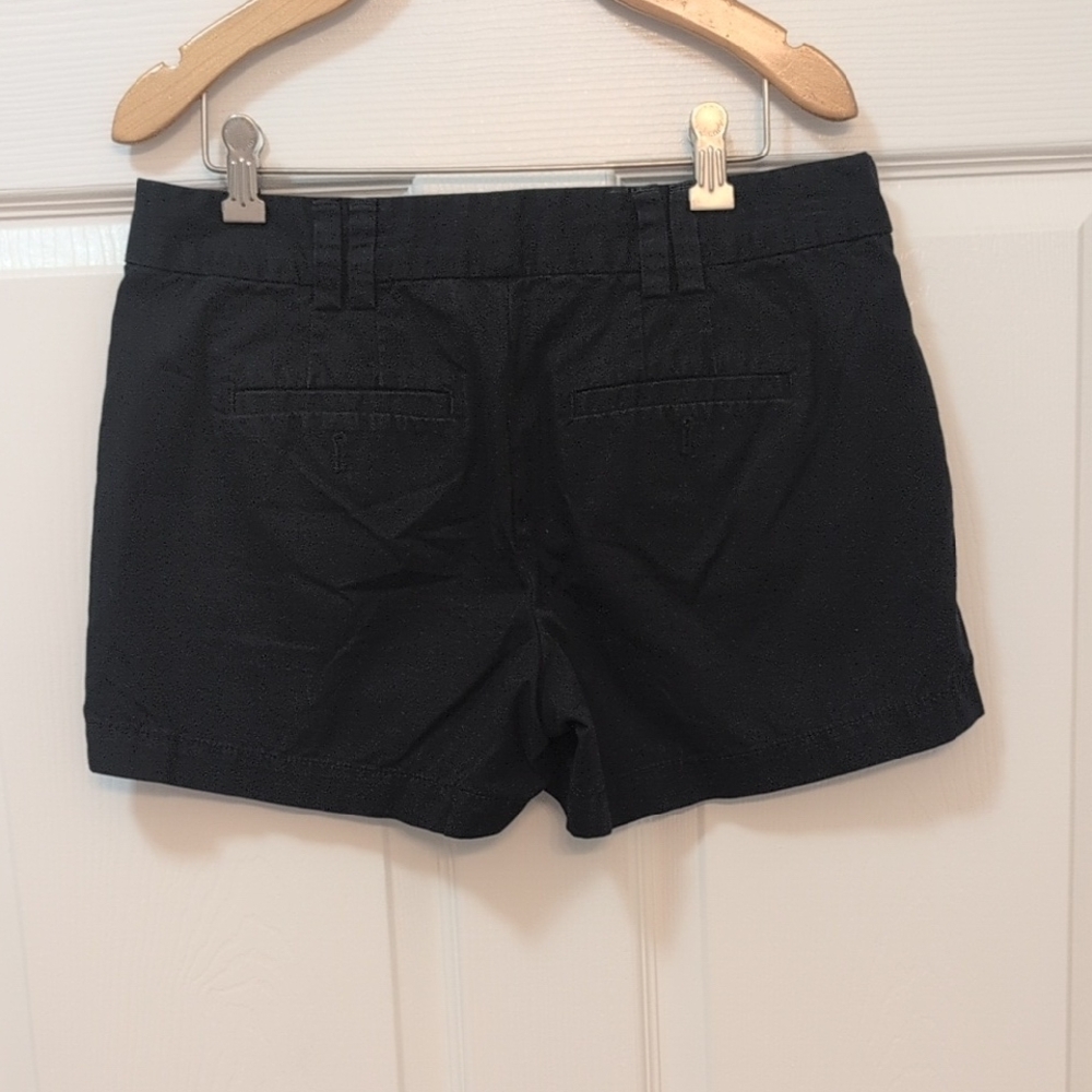 LOFT Black Bermuda Shorts Tailored Cotton Blend - Picture 3 of 3